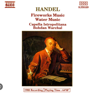 HAENDEL - Warchal - Music for the royal fireworks, suite pour orchestre